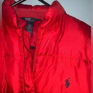 Red Polo puffer jacket